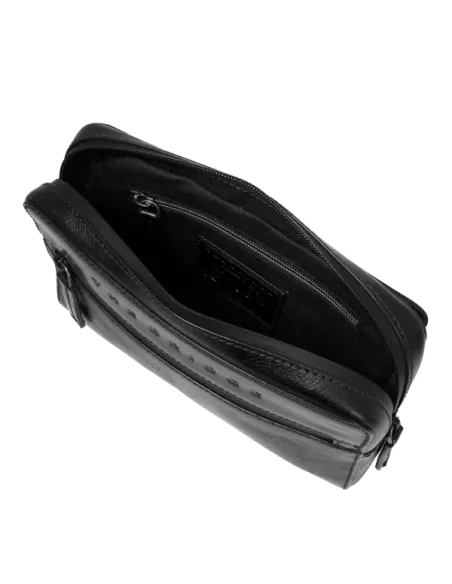 The Bridge Damiano Herren-Clutch-Tasche mit Henkel, schwarz