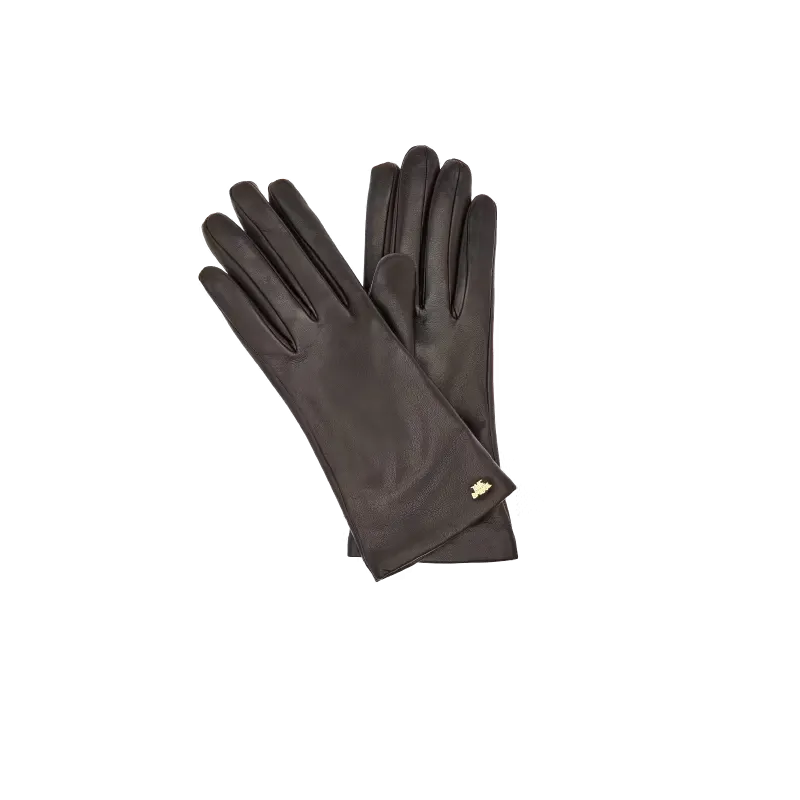 The Bridge women's leather gloves, black