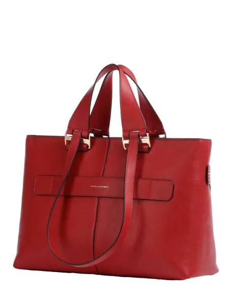 Borsa donna Porta computer da 15 Piquadro Ray rossa