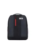 Zaino in pelle porta pc da 14 PQ Urban grigio-nero