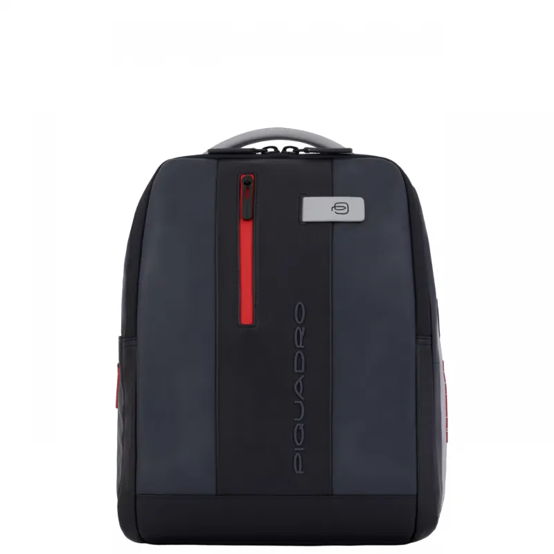 Zaino in pelle porta pc da 14 PQ Urban grigio-nero