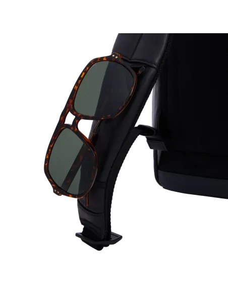 Zaino in pelle porta pc da 14 PQ Urban grigio-nero