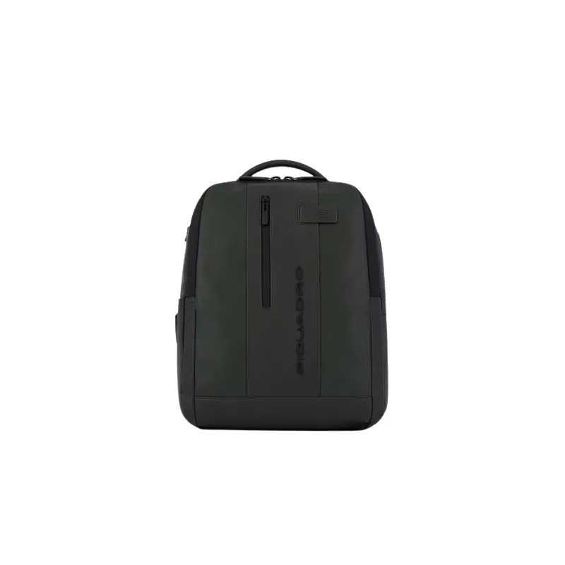Zaino in pelle porta pc da 14 PQ Urban, verde