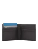 Piquadro Urban Men's wallet with removable document facility, black-grey