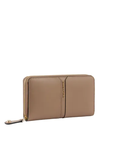 Portafogli donna in pelle con zip...