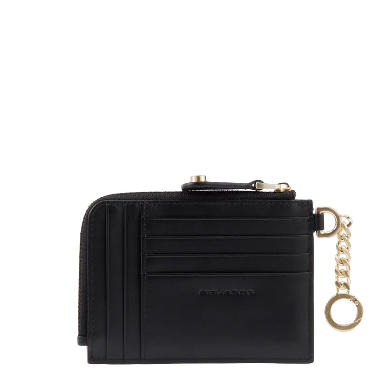 Piquadro Ray women's coin and credit card holder with key... 2