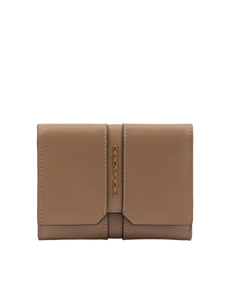 Portafogli donna piccolo con pattina Piquadro Ray, beige