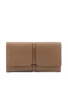 Piquadro Ray women's leather wallet with smartphone pocket, beige