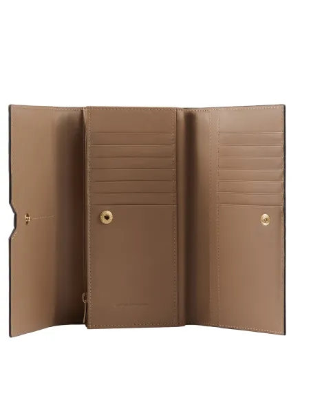 Portafogli donna con tasca per smartphone Piquadro Ray, beige