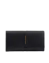 Piquadro Ray women's leather wallet with smartphone pocket, black