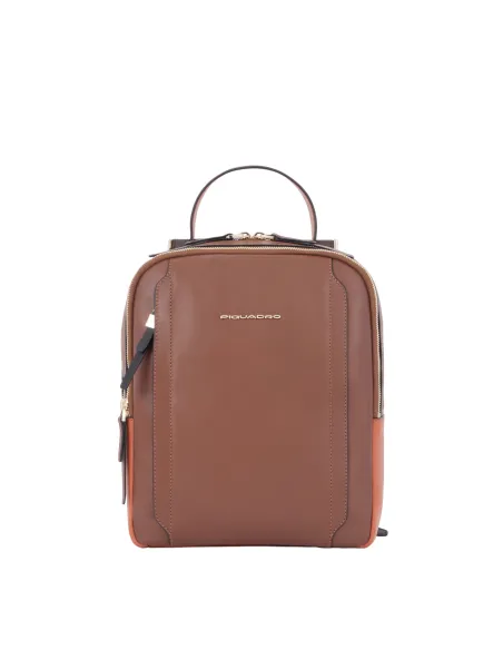 Zaino donna Piquadro Circle porta iPad®Pro12.9", Marrone-Arancio