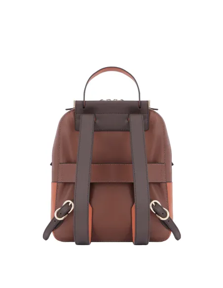 Piquadro Circle Damenrucksack mit iPad® Halterung Pro12.9", Braun-Orange