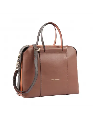 Borsa donna in pelle con due manici...