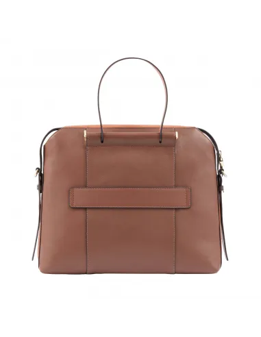 Borsa donna in pelle con due manici...