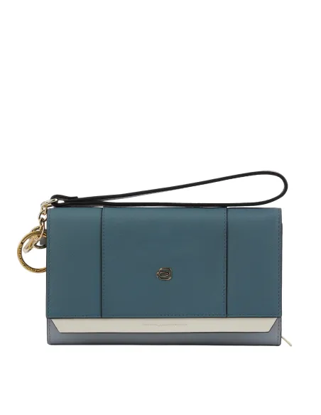 Pochette/portafogli donna Piquadro Circle, avion-grigio