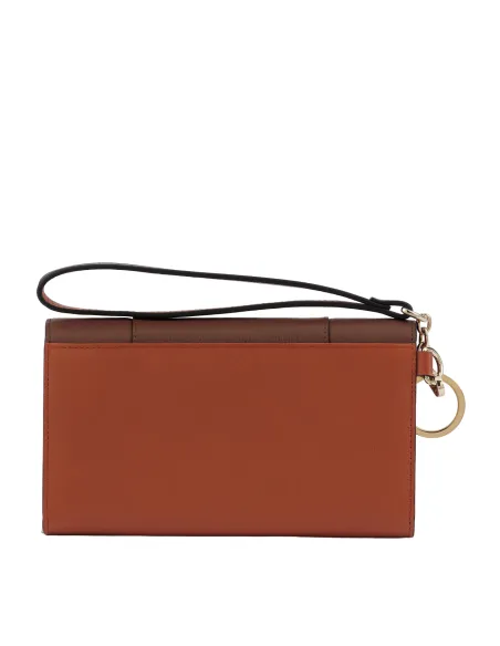 Piquadro Circle Damen Clutch/Geldbörse, braun-orange
