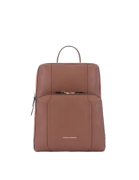 Zaino donna grande espandibile porta computer e porta iPad®Pro 12,9", marrone