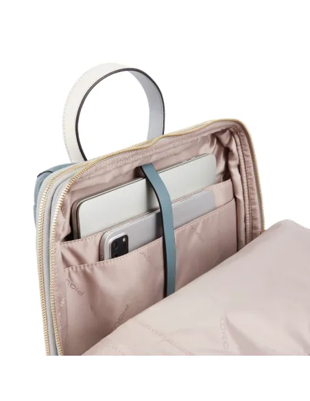 Piquadro Circle großer Computer-Rucksack für Frauen, avion-grau