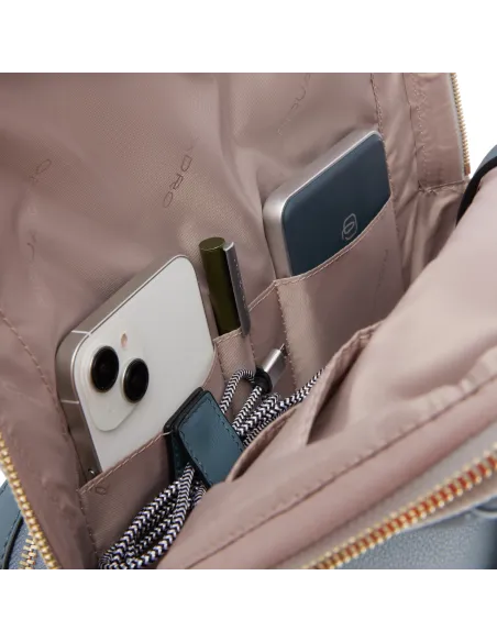 Piquadro Circle großer Computer-Rucksack für Frauen, avion-grau