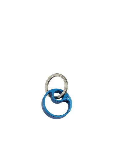 Piquadro round metal key ring with...