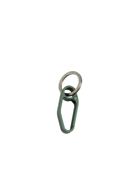 Piquadro carabiner key ring, green
