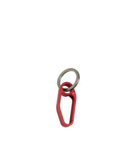 Piquadro carabiner key ring, red