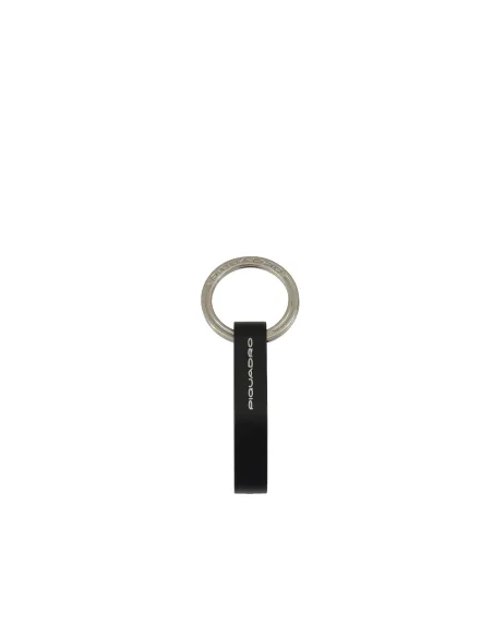 Piquadro carabiner key ring, black