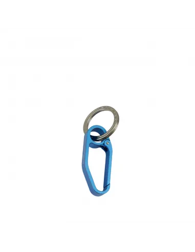 Piquadro carabiner key ring, blue