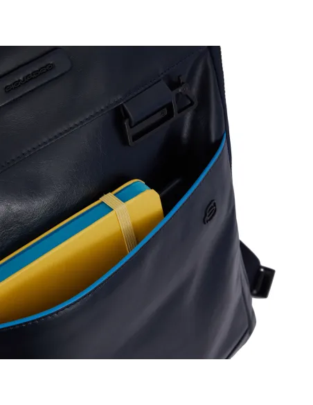 Zaino porta pc con cavo anti-furto Piquadro B2 Revamp, blu