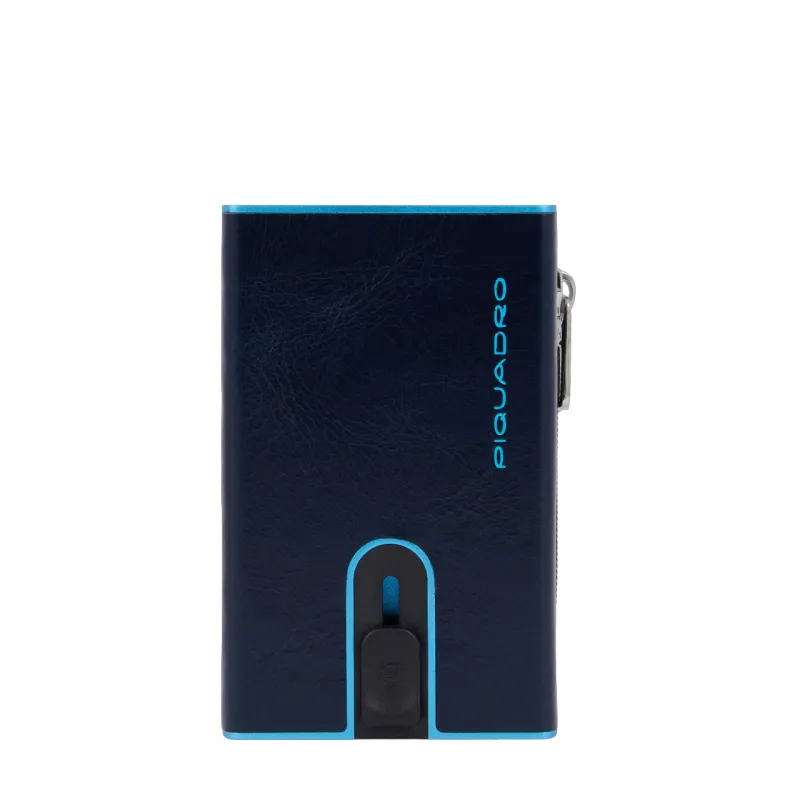 Piquadro Blue Square Compact Wallet für Scheine mit... 2