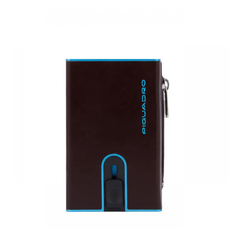 Piquadro Blue Square Compact wallet for cash and credit... 2
