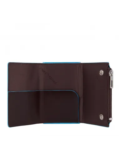 Piquadro Blue Square Compact Wallet...