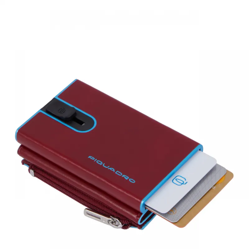 Porta banconote con porta monete e carte di credito con...