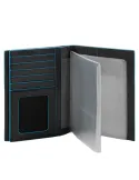 Piquadro B2 Reisepasshalter aus Leder, schwarz