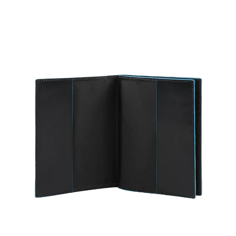 Piquadro B2 leather passport holder, black 2