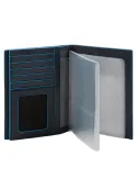 Piquadro B2 Reisepasshalter aus Leder, blau