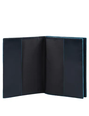 Porta passaporto in pelle con porta...