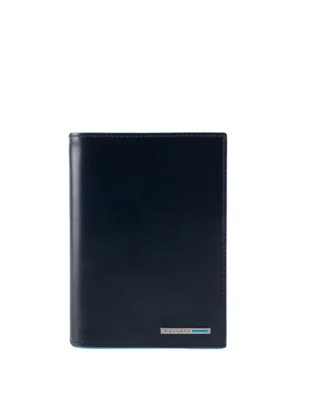 Piquadro B2 Reisepasshalter aus Leder, blau