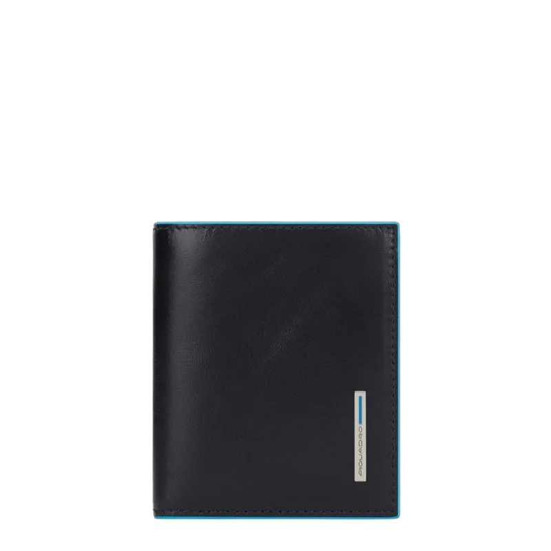 Piquadro Blue Square kleine Herren-Geldbörse, aufrecht,...
