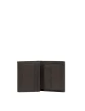Piquadro Black Square small vertical wallet, dark brown