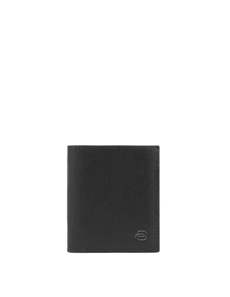 Portafogli uomo verticale con porta monete Piquadro Black Square, nero