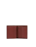 Piquadro Black Square small vertical wallet, brown