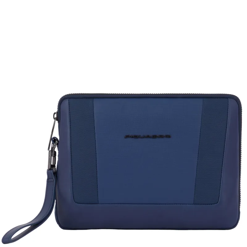 Piquadro Wallaby iPad®mini clutch bag in recycled fabric,...
