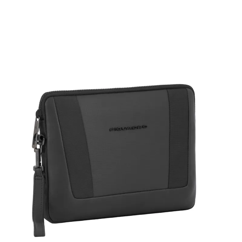 Piquadro Wallaby iPad®mini clutch bag in recycled fabric,... 2