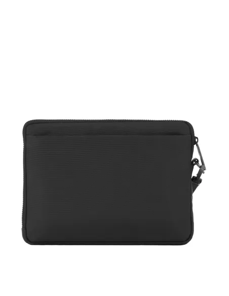 Ipad®mini-Handtasche aus recyceltem Stoff für Männer Piquadro Wallaby, schwarz