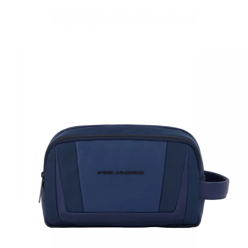 Piquadro Wallaby recycled fabric Toiletry bag with two...