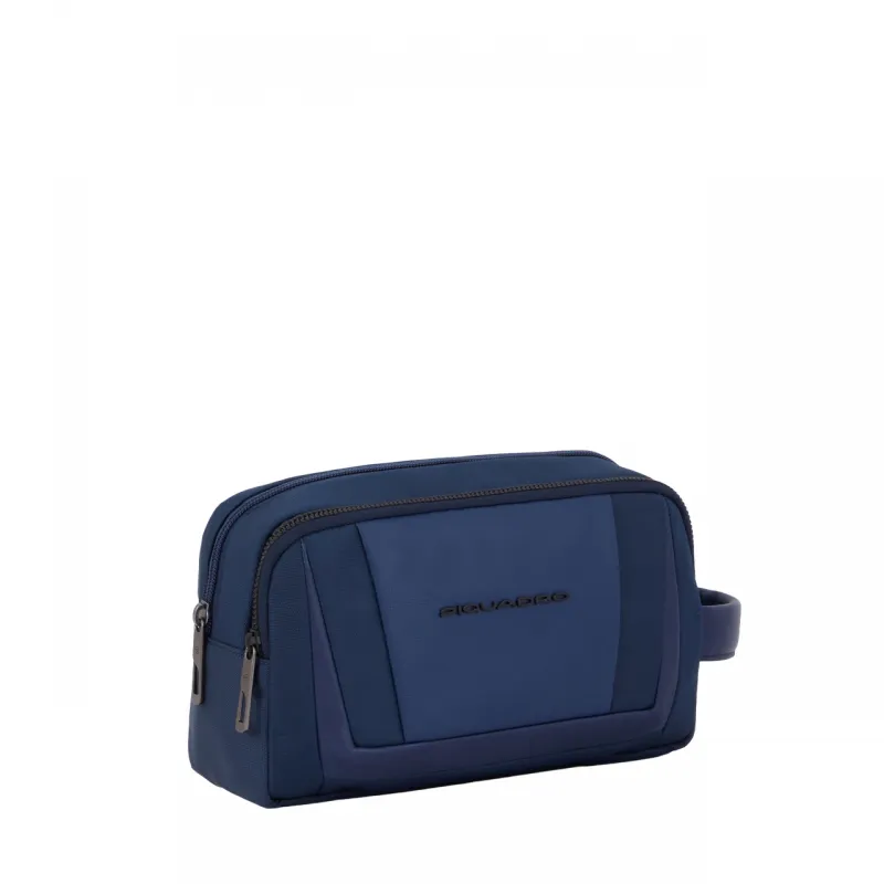 Necessaire a due comparti in tessuto rigenerato Piquadro,... 2