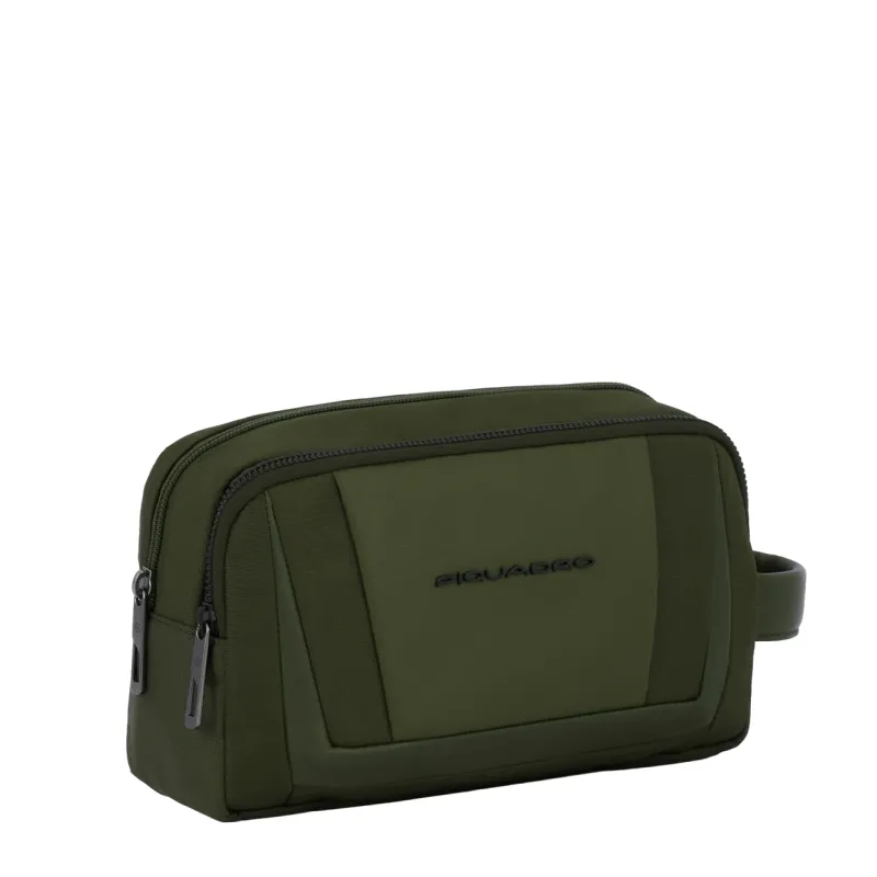 Piquadro Wallaby recycled fabric Toiletry bag with two... 2