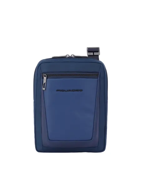 Borsello in tessuto riciclato porta iPad® Piquadro Wallaby, blu
