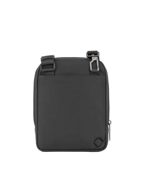 Borsello porta iPad®mini in tessuto riciclato Piquadro Wallaby, nero